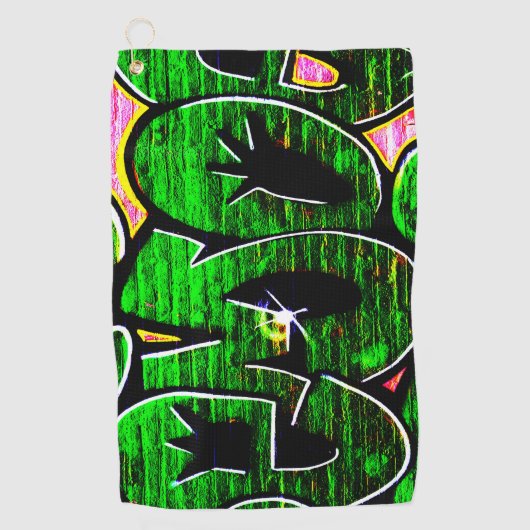 Graffiti 18 gtm golfhanddoek (Voorkant)