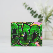 Graffiti 18 pccna briefkaart (Staand voorkant)