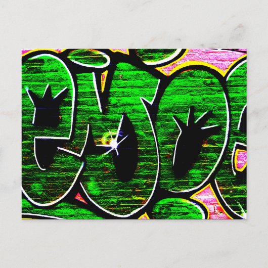 Graffiti 18 pccna briefkaart (Voorkant)