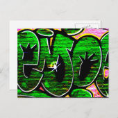 Graffiti 18 pccnm briefkaart (Voorkant / Achterkant)