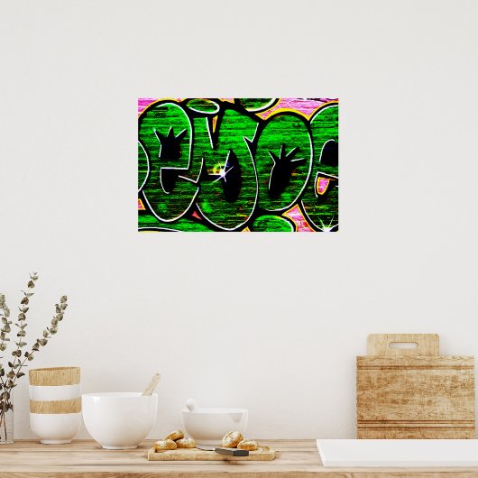Graffiti 18 wapcna poster (Keuken)