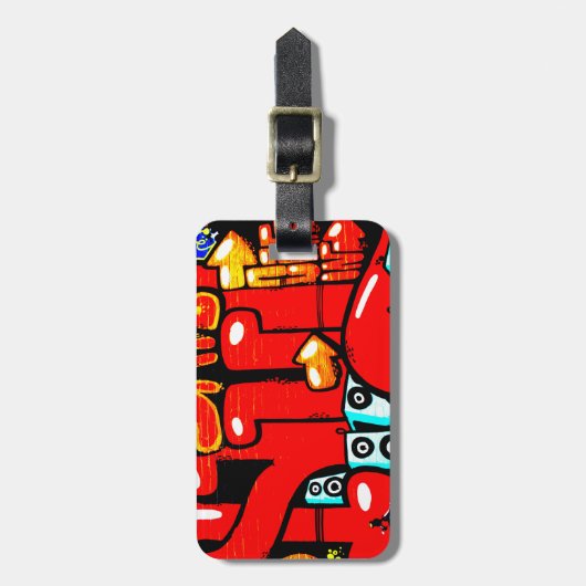 Graffiti 19 cd ltcna bagagelabel (Voorkant verticaal)