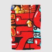 Graffiti 19 gtcnm golfhanddoek (Voorkant)