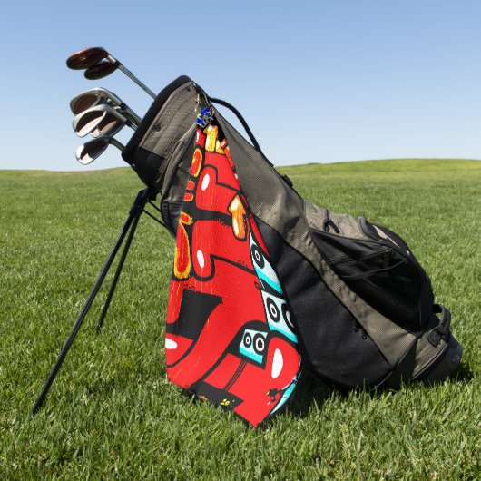 Graffiti 19 gtcnm golfhanddoek (Groen)