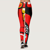 Graffiti 19 lecna leggings (Achterkant)