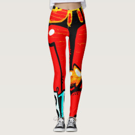 Graffiti 19 lecna leggings