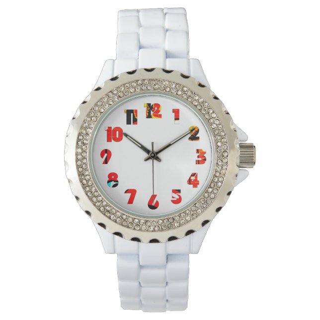 Graffiti 19 Nummer Overlay WACNA Horloge (Voorkant)