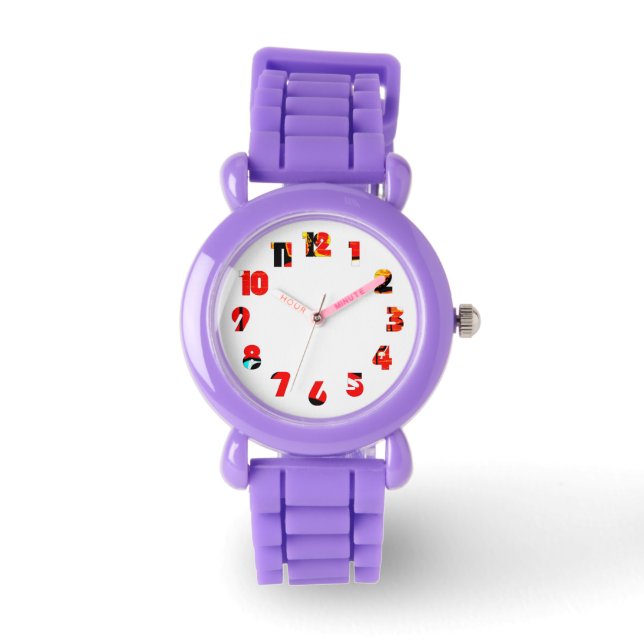 Graffiti 19 Nummer Overlay WACNA Horloge (Voorkant)