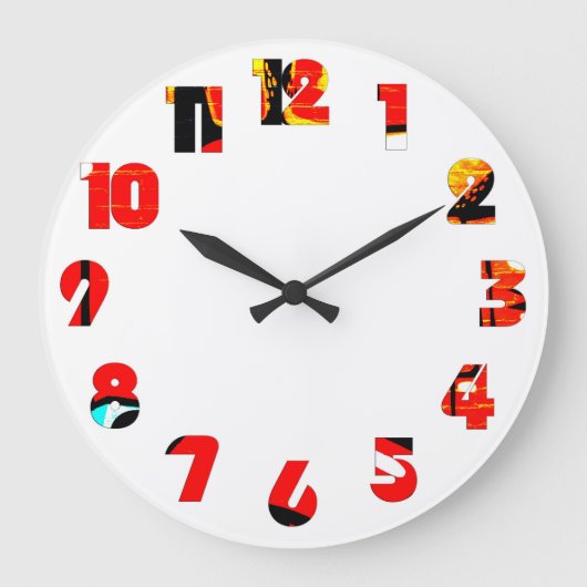 Graffiti 19 Nummer Overlay wccna Grote Klok (Voorkant)