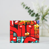 Graffiti 19 pccna briefkaart (Staand voorkant)