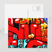 Graffiti 19 pccna briefkaart (Voorkant / Achterkant)