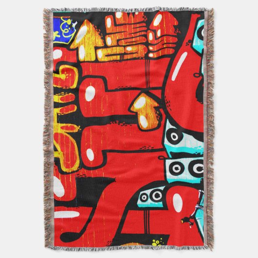 Graffiti 19 tbcna deken (Voorkant Verticaal)