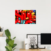 Graffiti 19-wapen poster (Thuiskantoor)