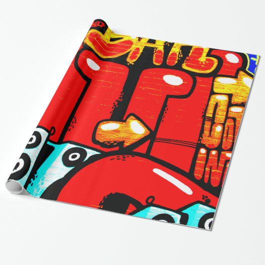 Graffiti 19 wpcna cadeaupapier (Uitgerold)