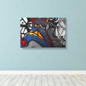 Graffiti 1 16,50x11 (41,25x27,5cm) waccnm canvas afdruk (Insitu (Houten vloer))