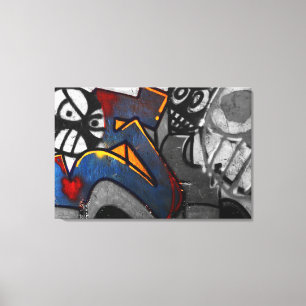 Graffiti 1,36 x 24 (90 x 60 cm) canvas afdruk