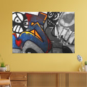 Graffiti 1 60x40 (150x100cm) waccna canvas afdruk (Insitu (Woonkamer))