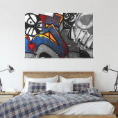 Graffiti 1 60x40 (150x100cm) waccna canvas afdruk (Insitu (Slaapkamer))