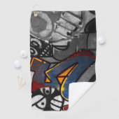 Graffiti 1 gta golfhanddoek (Insitu)