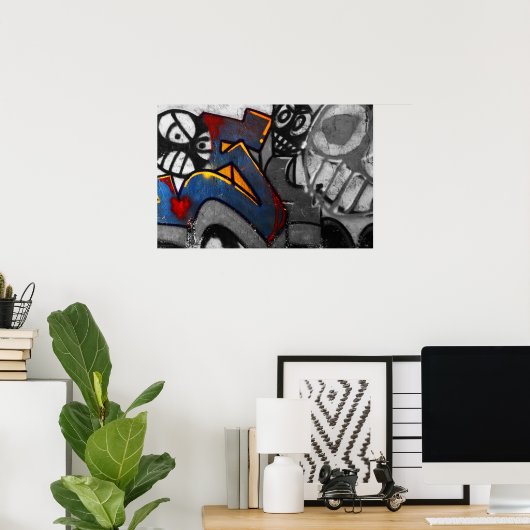 Graffiti 1-wapen poster (Thuiskantoor)