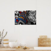 Graffiti 1-wapen poster (Keuken)
