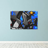 Graffiti 3 36x24 (90x60cm) waccnm canvas afdruk (Insitu (Houten vloer))