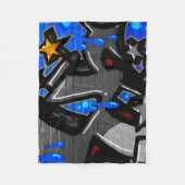 Graffiti 3 fbcna fleece deken (Voorkant)