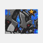 Graffiti 3 fbcnm fleece deken (Voorkant (Horizontaal))