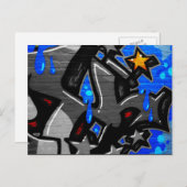 Graffiti 3 pccnm briefkaart (Voorkant / Achterkant)