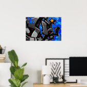 Graffiti 3-wapn poster (Thuiskantoor)