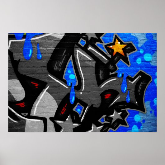 Graffiti 3-wapn poster (Voorkant)