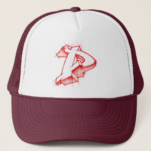 Graffiti 3d stijl - Arrowmade D - Trucker Hat Pet