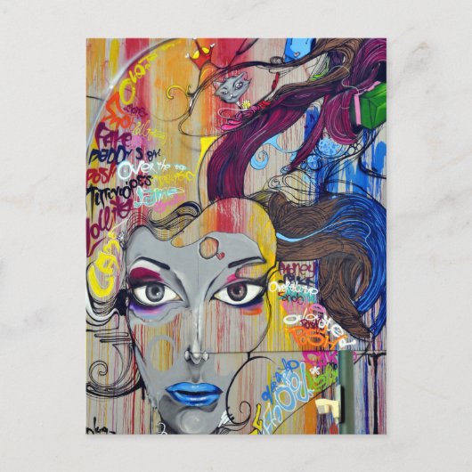 graffiti-508272 graffiti muurschilderkunst briefkaart (Voorkant)