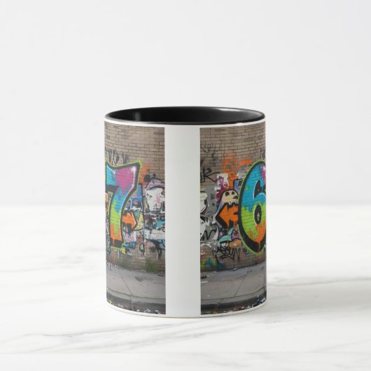 Graffiti 67 Viral Trend/Bold Pop Art Street Style Mok (Midden)