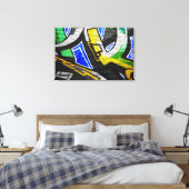 Graffiti 6 36x24 (90x60cm) waccna canvas afdruk (Insitu (Slaapkamer))