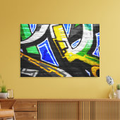 Graffiti 6 36x24 (90x60cm) waccna canvas afdruk (Insitu (Woonkamer))