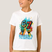 Graffiti 6-7 Birthday T-shirt Six Seven (Voorkant)