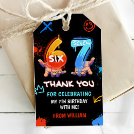 Graffiti 6 7 Meme Trend Six Seven Birthday Party Cadeaulabel