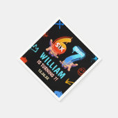 Graffiti 6 7 Meme Trend Six Seven Birthday Party Servet (Hoek)