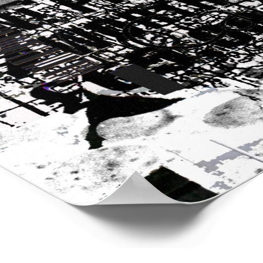 "Graffiti 6" afdrukken Poster (Hoek)