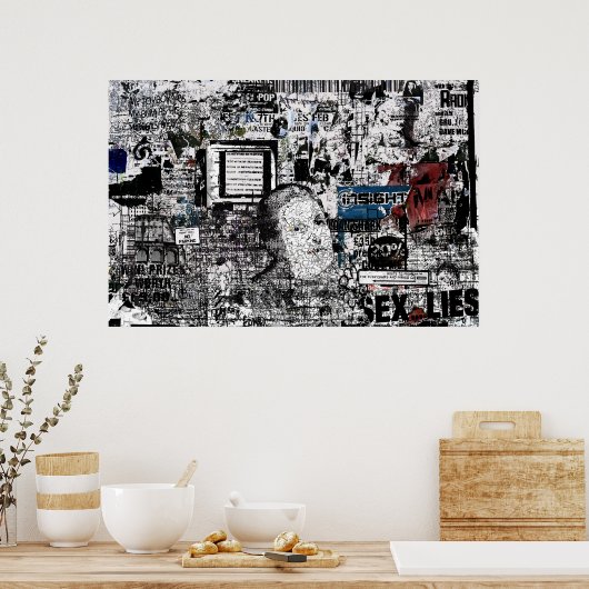 "Graffiti 6" afdrukken Poster (Keuken)