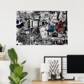 "Graffiti 6" afdrukken Poster (Thuiskantoor)