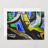 Graffiti 6 pccna briefkaart (Voorkant / Achterkant)