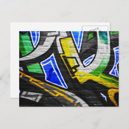 Graffiti 6 pccnm briefkaart (Voorkant / Achterkant)