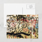 Graffiti aan de muur briefkaart (Voorkant / Achterkant)