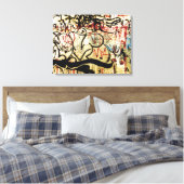 Graffiti aan de muur canvas afdruk (Insitu (Slaapkamer))