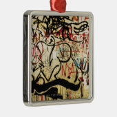 Graffiti aan de muur metalen ornament (Rechts)