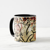 Graffiti aan de muur mok (Voorkant links)