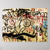 Graffiti aan de muur poster (Voorkant)