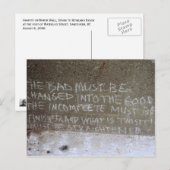 Graffiti aan de noordmuur, Staren aan het Keukenst Briefkaart (Voorkant / Achterkant)